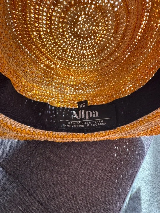 Panama style straw hat handwoven Ecuador toquilla straw summer resort hat - Picture 4 of 5